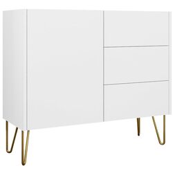 Тумба Mirjan24 Animere AKSZ97/Narine KSZ97 (White/White Marble/Gold) Thumb