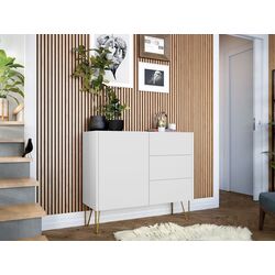 Tumba Mirjan24 Animere AKSZ97/Narine KSZ97 (White/White Marble/Gold)