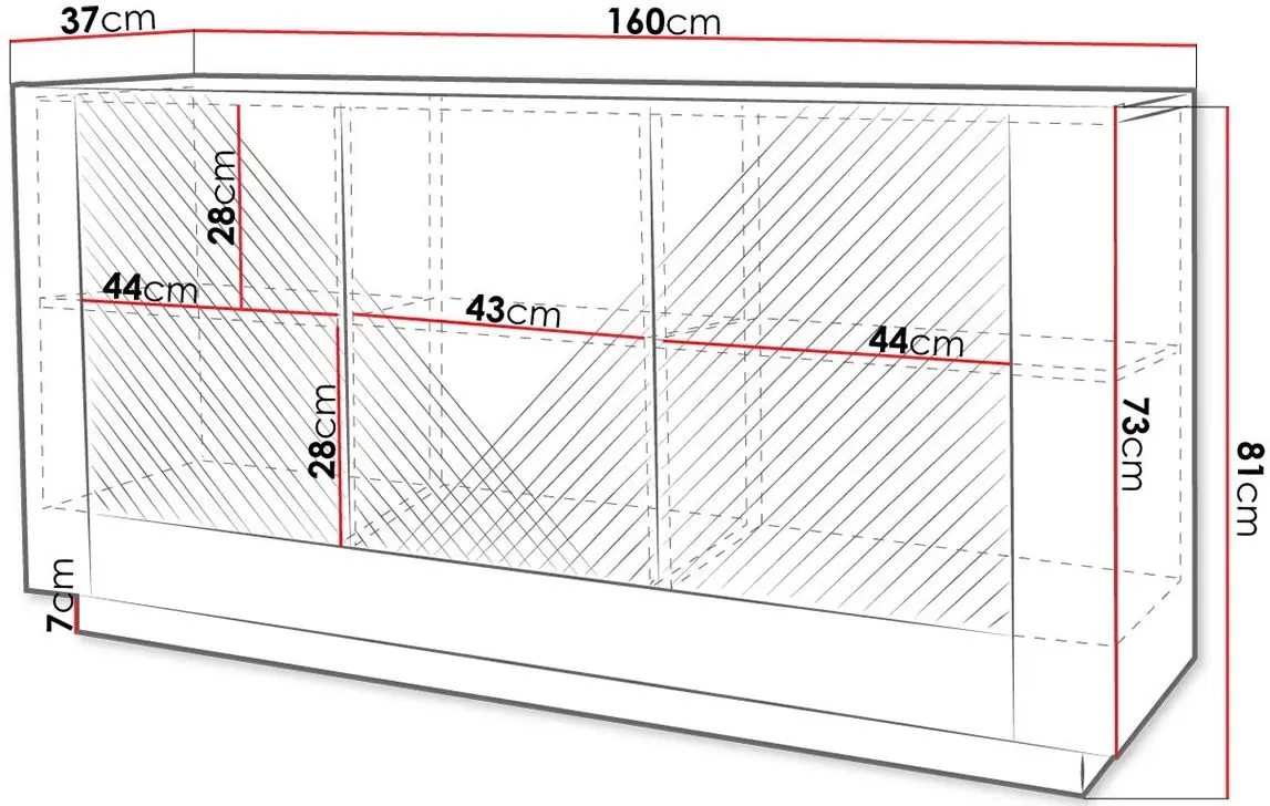 Tumba Mirjan24 Atmarien 02/Passion LED (White Gloss/White)