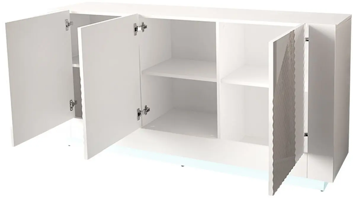 Tumba Mirjan24 Atmarien 02/Passion LED (White Gloss/White)