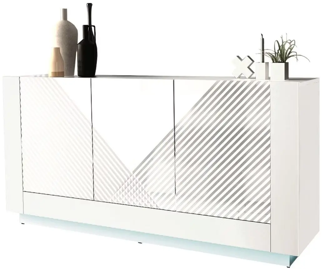 Tumba Mirjan24 Atmarien 02/Passion LED (White Gloss/White)