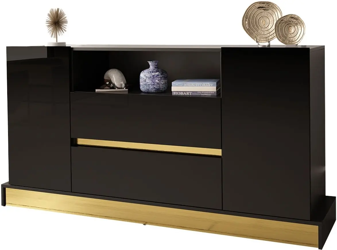 Tumba Mirjan24 Bariput 04/Mercado (Black Gloss/Black/Gold)