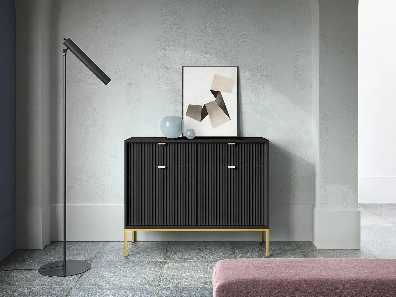 Tumba Mirjan24 Mijano MKSZ104/Nova KSZ104 (Black/Gold)