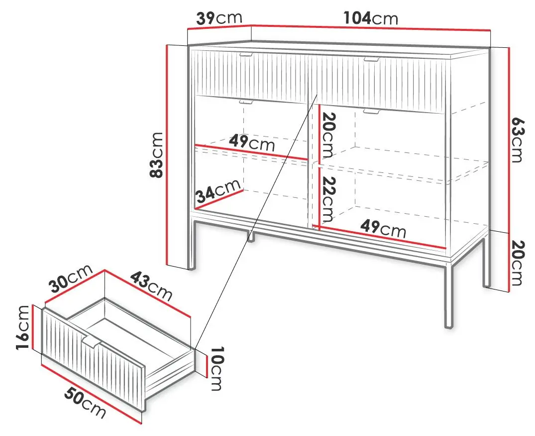 Tumba Mirjan24 Mijano MKSZ104/Nova KSZ104 (Gray)