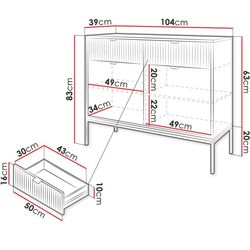Тумба Mirjan24 Mijano MKSZ104/Nova KSZ104 (White) Thumb