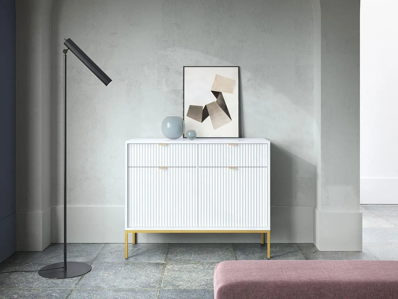 Tumba Mirjan24 Mijano MKSZ104/Nova KSZ104 (White/Gold)