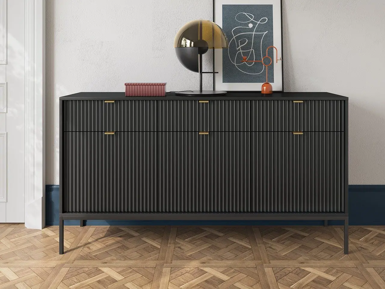 Тумба Mirjan24 Mijano MKSZ154/Nova KSZ154 (Black) - 3