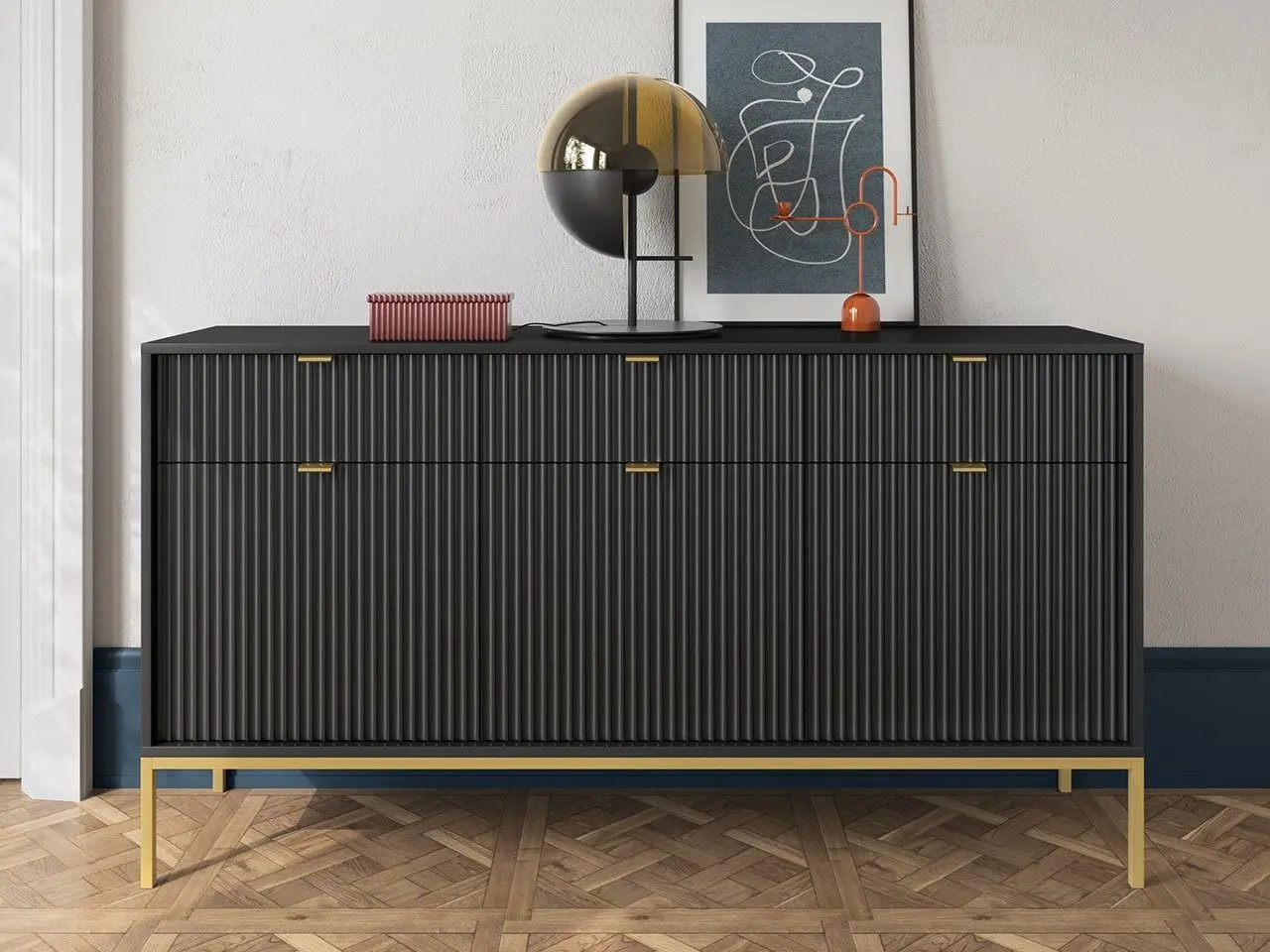 Tumba Mirjan24 Mijano MKSZ154/Nova KSZ154 (Black/Gold)