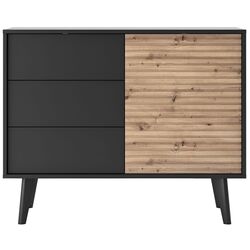 Tumba Mirjan24 Mostero MSKSZ104/Willow KSZ104 (Artisan Oak/Black) Thumb