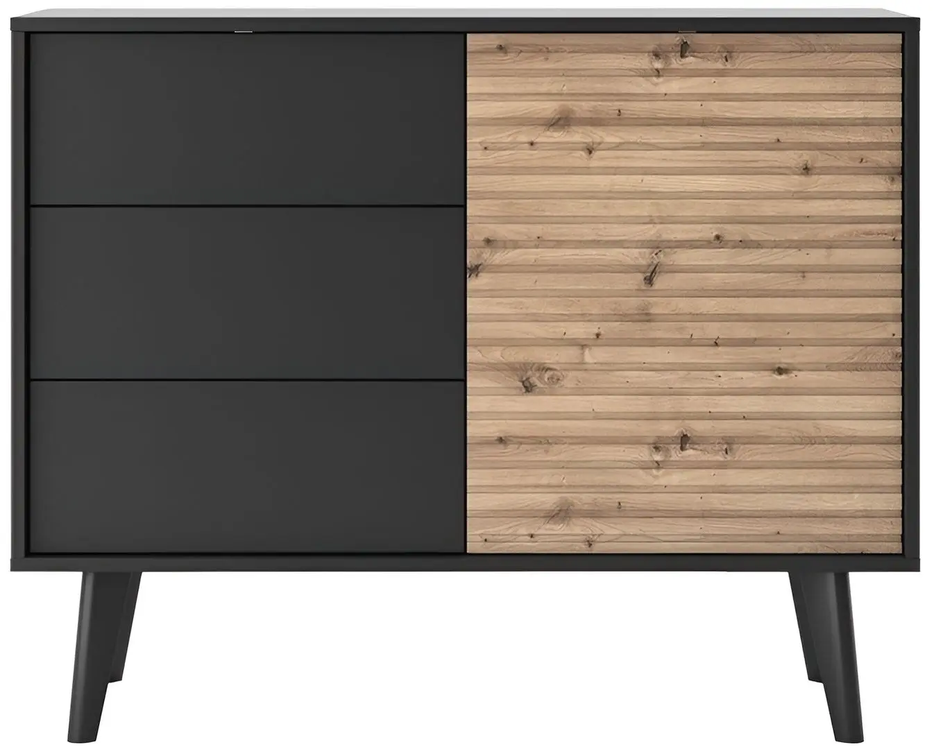 Tumba Mirjan24 Mostero MSKSZ104/Willow KSZ104 (Artisan Oak/Black)