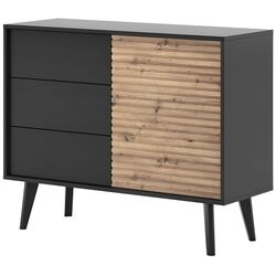 Tumba Mirjan24 Mostero MSKSZ104/Willow KSZ104 (Artisan Oak/Black) Thumb