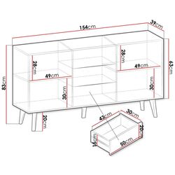 Tumba Mirjan24 Mostero MSKSZ154/Willow KSZ154 (Artisan Oak/Black) Thumb