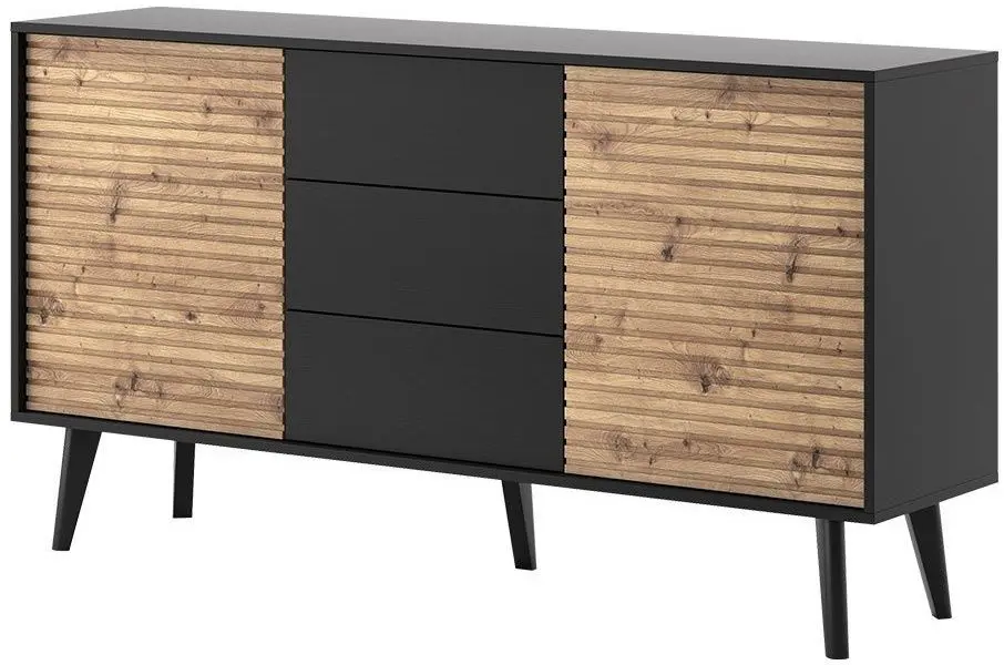 Tumba Mirjan24 Mostero MSKSZ154/Willow KSZ154 (Artisan Oak/Black)