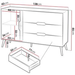 Tumba Mirjan24 Motez/Dazel 1D3S (Gray/Black) Thumb
