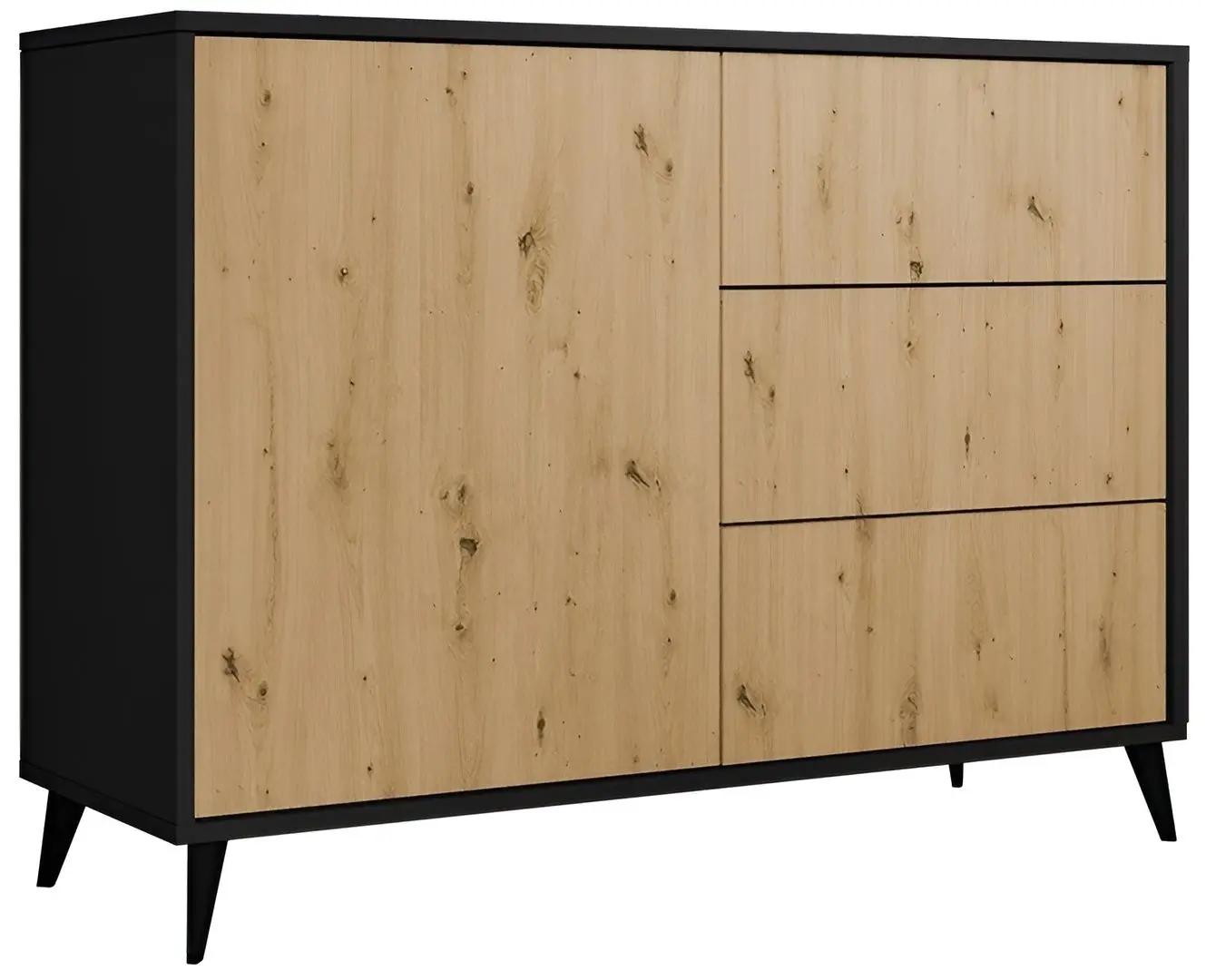 Tumba Mirjan24 Oksawi/Ovessi 1D3SZ (ArtisanOak/Black)