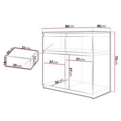 Тумба Mirjan24 Purtiko/Pateni 2D2S (White) Thumb