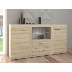 Tumba Mirjan24 Rodos/Rumba 1 LED (Sonoma Oak) Thumb