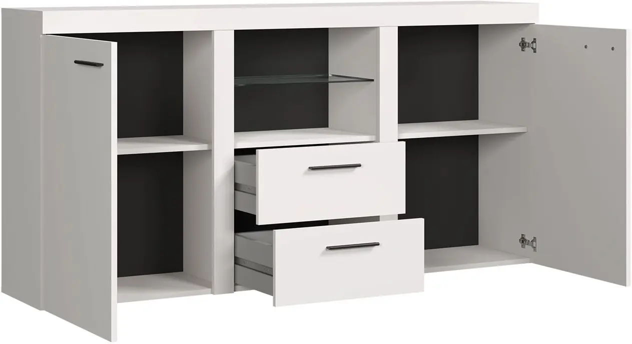 Tumba Mirjan24 Rodos/Rumba 1 LED (Sonoma Oak)