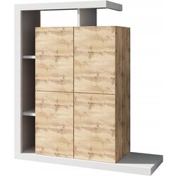 Tumba Mirjan24 Sigurdo/Tuskana 129x40 (White/Wotan Oak)