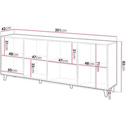 Tumba Mirjan24 Tilderi Grey 200/Vamos (Antracite) Thumb