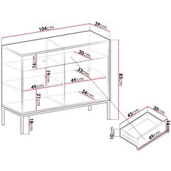 Tumba Mirjan24 Tonkor TKSZ104/Mono MKSZ104 (White/Gold) Thumb