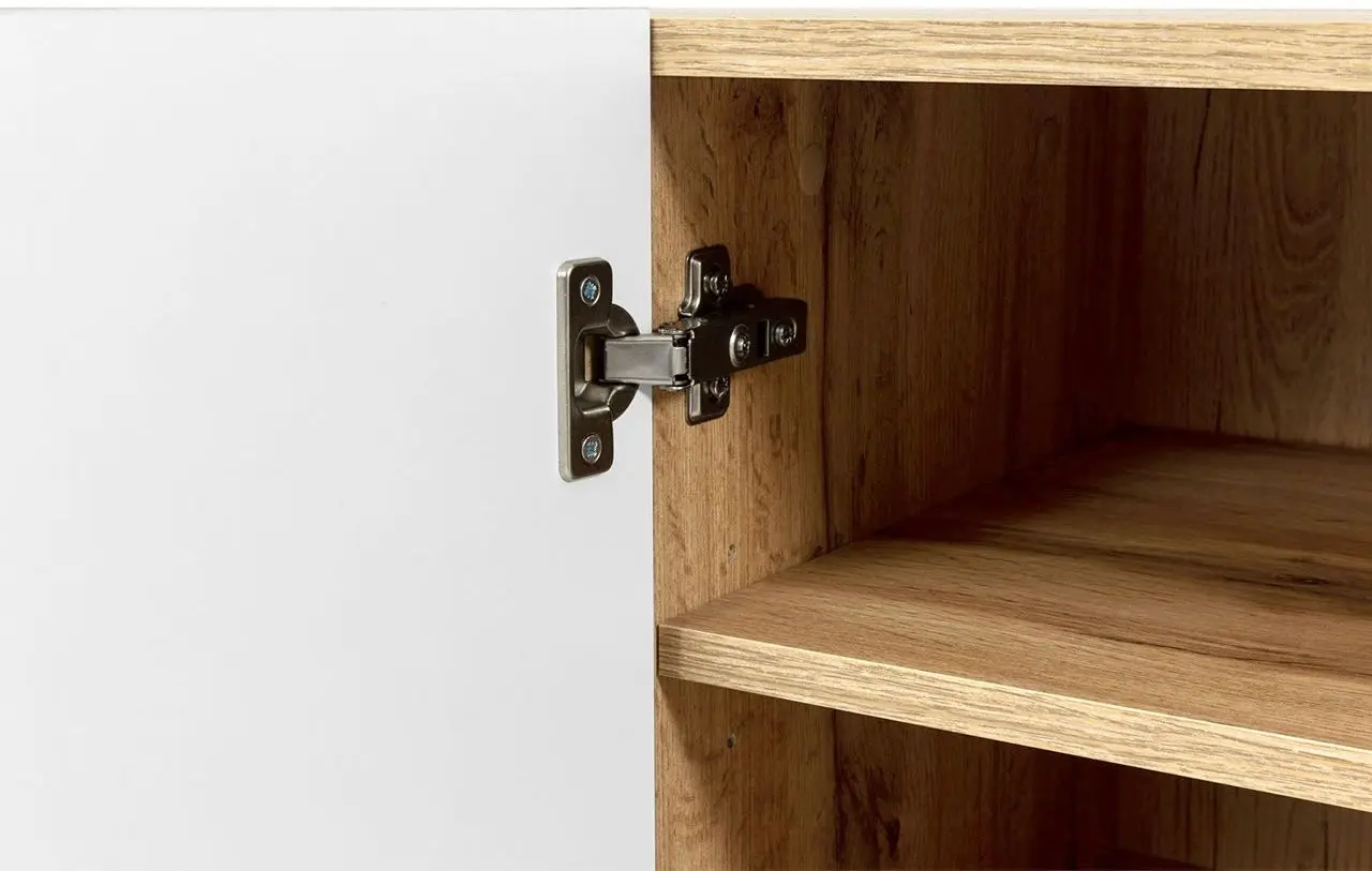 Тумба с биокамином Mirjan24 Tilderi 180/Vamos (Wotan Oak/Black) - 5