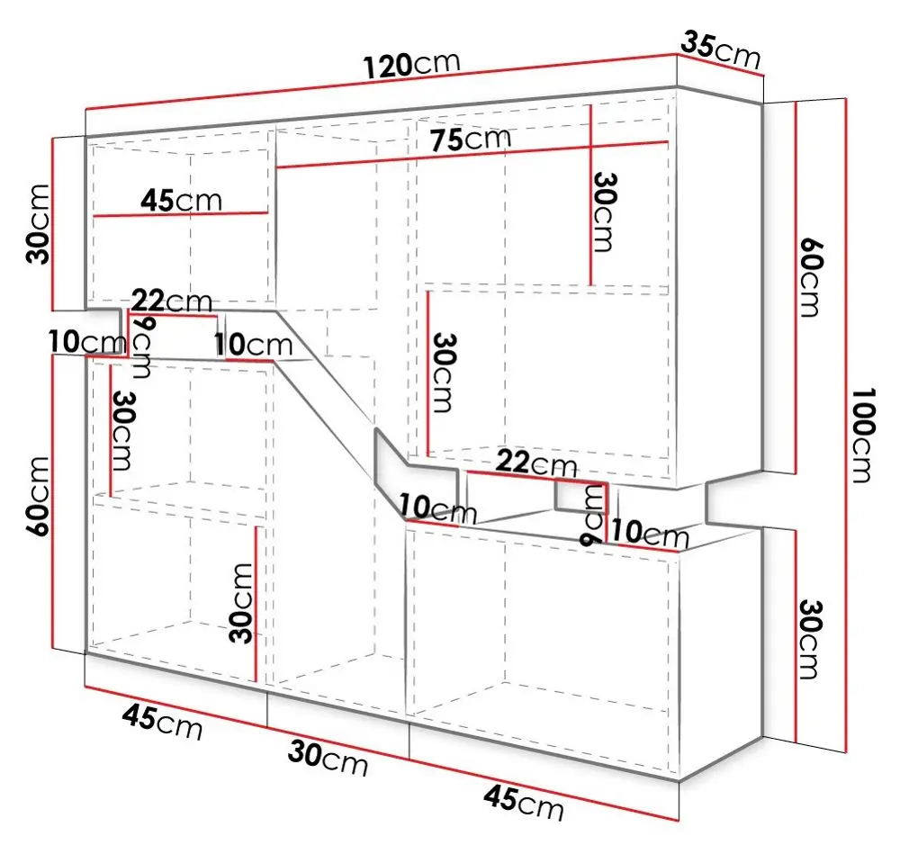 Tumba Mirjan24 Bekas/Ceelias (White/Wotan Oak) - 5