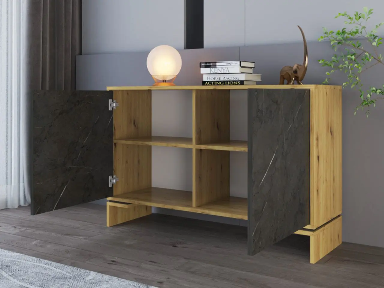 Tumba Mirjan24 Donazzi/Poreti (Artisan Oak/Gray Stone) - 3