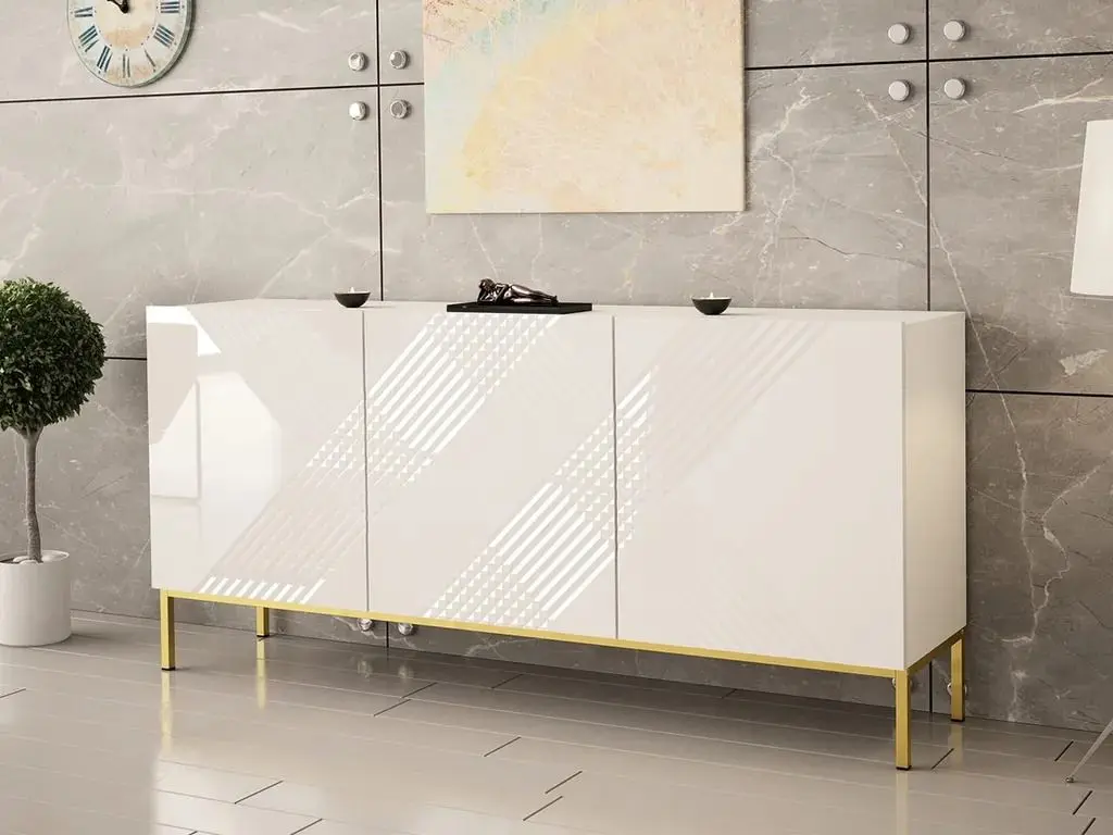 Tumba Mirjan24 Madrielle 160/Exito 160 (White/White Gloss) - 2