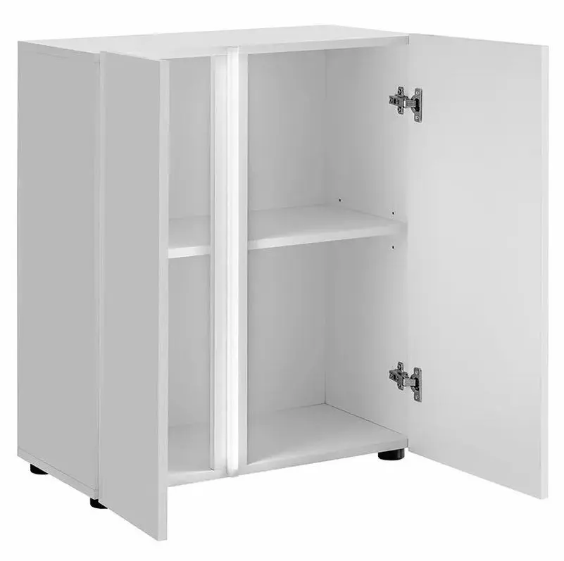 Tumba Mirjan24 Metikone/Diss cu LED iluminare (White/White Gloss) - 2