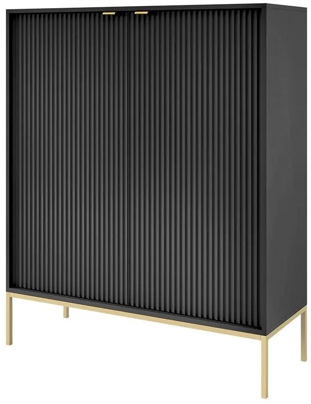 Тумба Mirjan24 Mijano MK104/Nova K104 (Black/Gold)