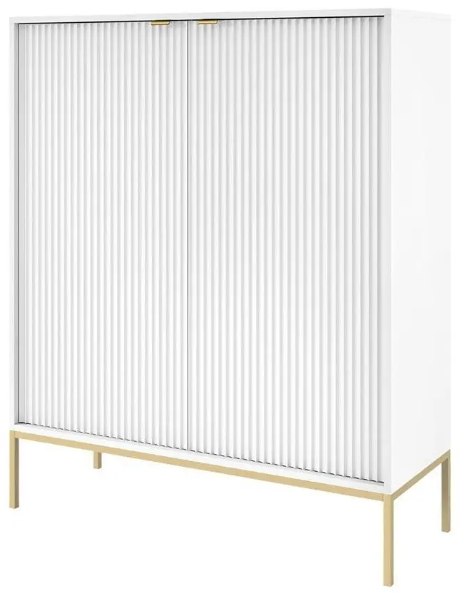 Тумба Mirjan24 Mijano MK104/Nova K104 (White/Gold)