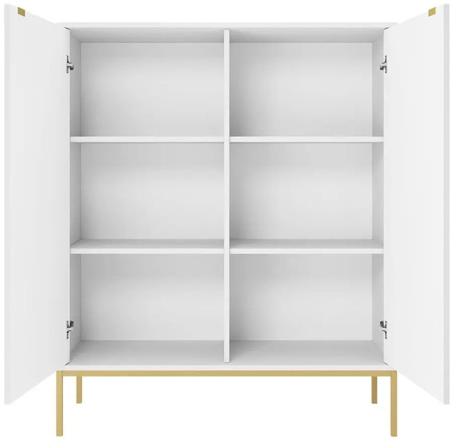 Тумба Mirjan24 Mijano MK104/Nova K104 (White/Gold)