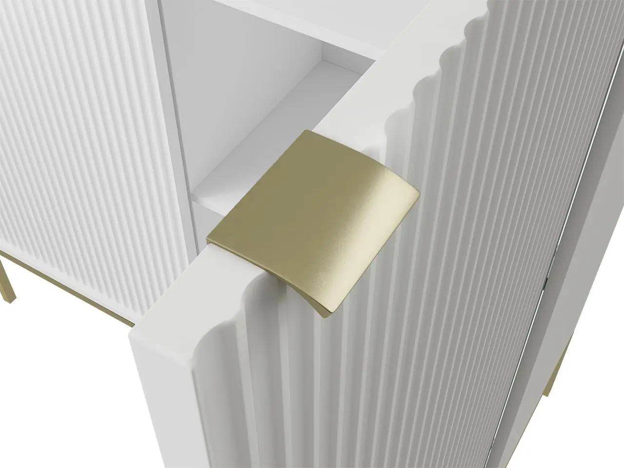 Тумба Mirjan24 Mijano MK104/Nova K104 (White/Gold)