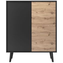 Tumba Mirjan24 Mostero MSKD104/Willow KD104 (Artisan Oak/Black) Thumb