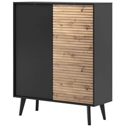 Tumba Mirjan24 Mostero MSKD104/Willow KD104 (Artisan Oak/Black) Thumb