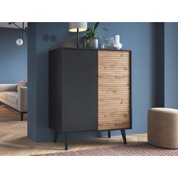 Tumba Mirjan24 Mostero MSKD104/Willow KD104 (Artisan Oak/Black)