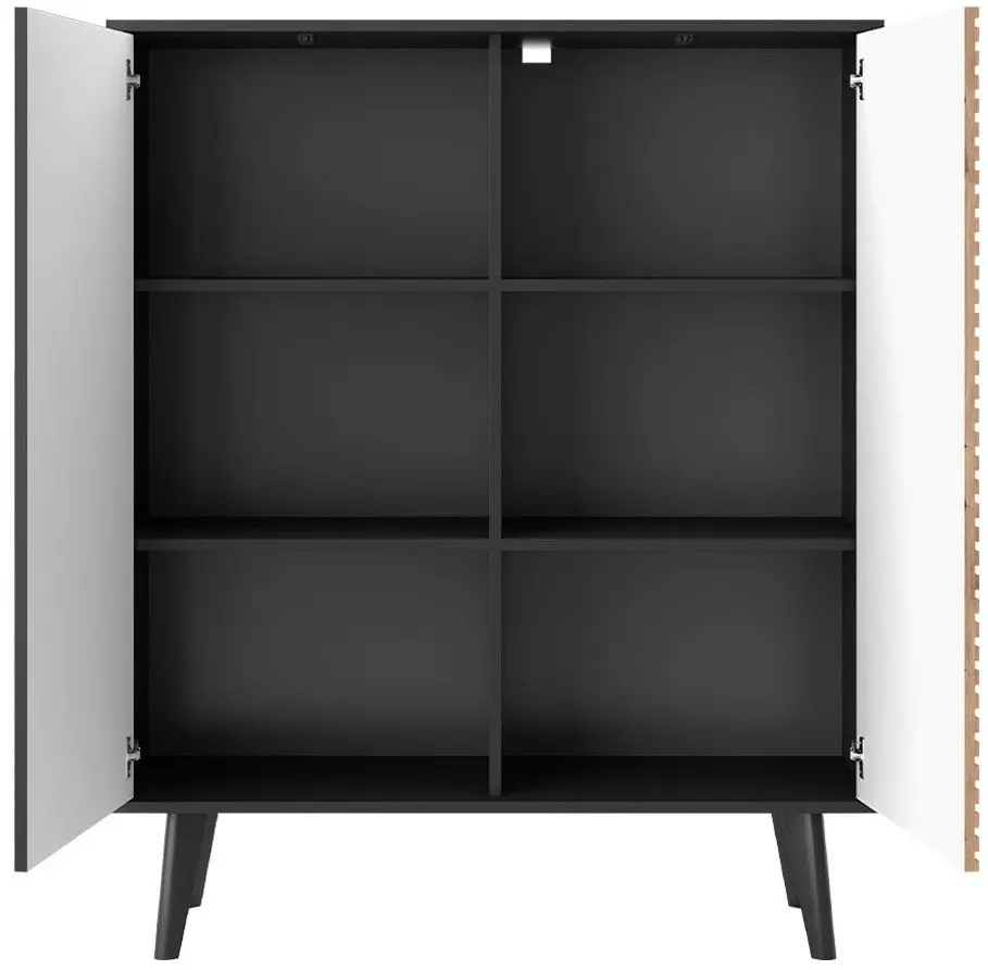 Tumba Mirjan24 Mostero MSKD104/Willow KD104 (Artisan Oak/Black)