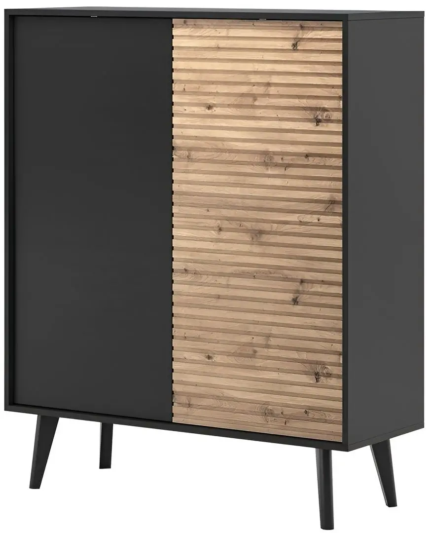 Tumba Mirjan24 Mostero MSKD104/Willow KD104 (Artisan Oak/Black)