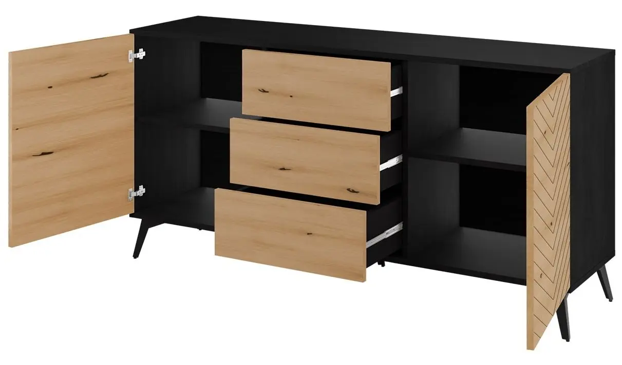 Tumba Mirjan24 Namiro NKSZ154/Diamond KSZ154 (Black/Evoke Oak) - 3