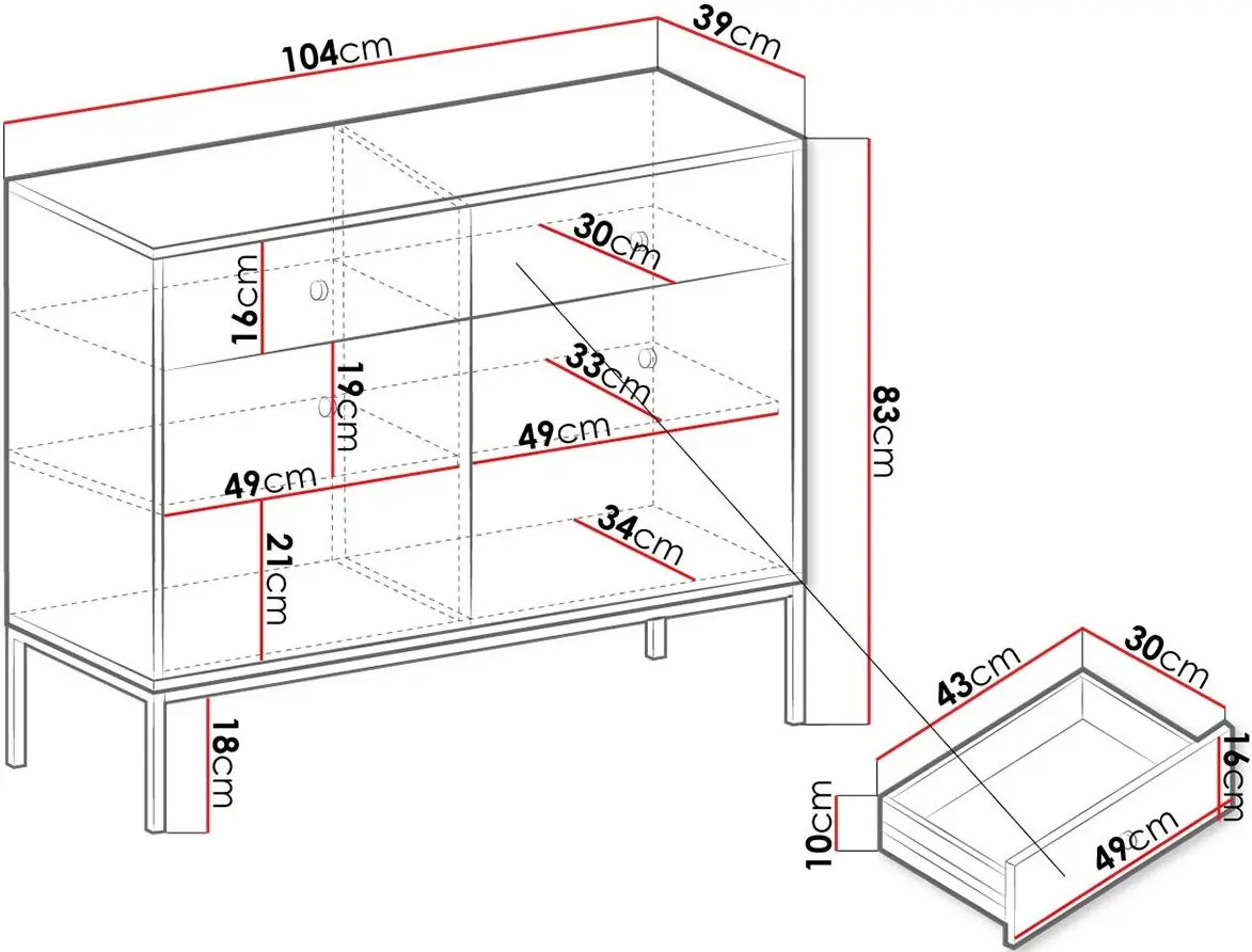 Tumba Mirjan24 Tonkor TKSZ104/Mono MKSZ104 (Beige)