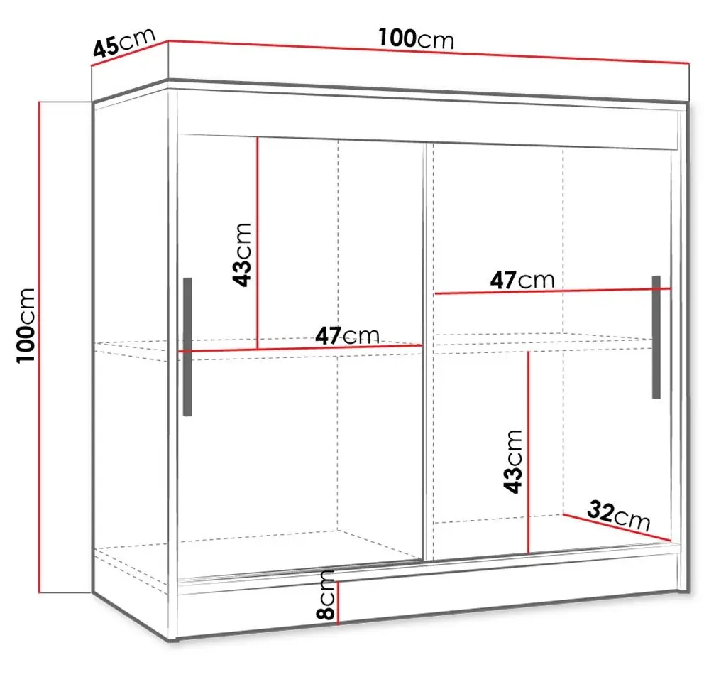 Тумба Mirjan24 Towiro Slim/Riflo Slim 100 (White) - 3