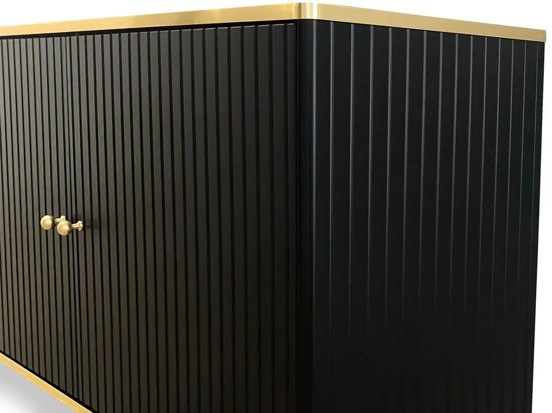 Тумба Mirjan24 Ulfeni/Glamour (Black/Gold) - 4