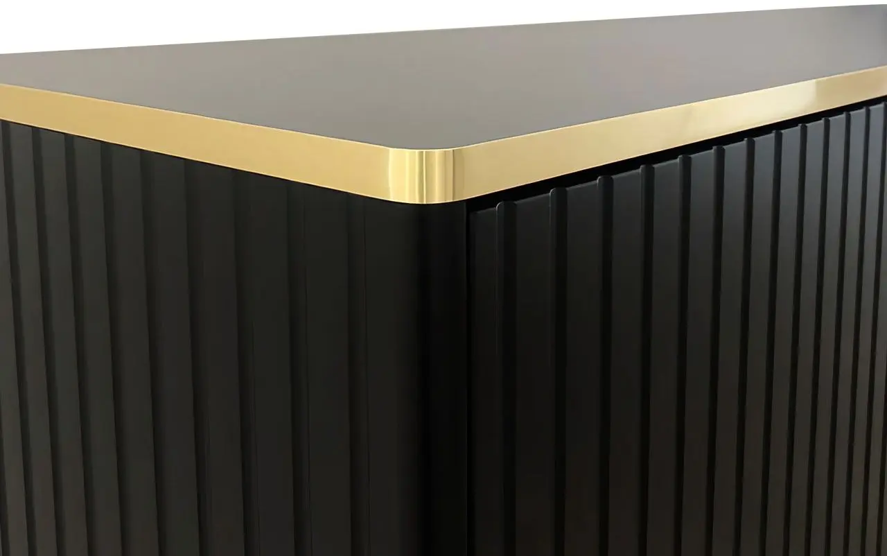 Тумба Mirjan24 Ulfeni/Glamour (Black/Gold) - 5