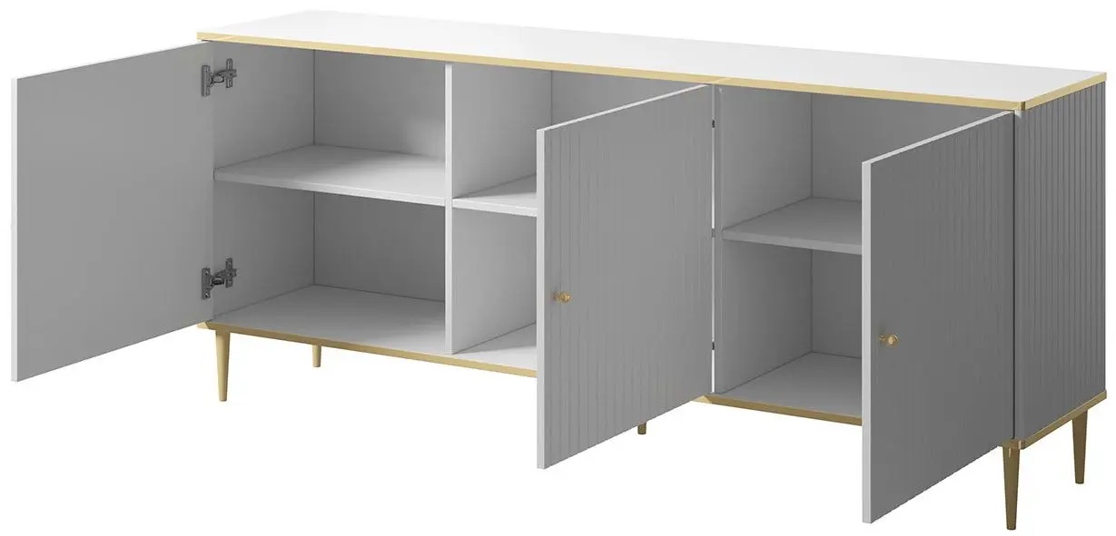 Тумба Mirjan24 Ulfeni/Glamour (Black/Gold) - 6