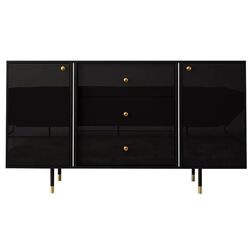 Тумба Mirjan24 Wiastan/Cristal 02 160 (Black/Black Gloss) Thumb