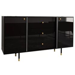 Tumba Mirjan24 Wiastan/Cristal 02 160 (Black/Black Gloss)