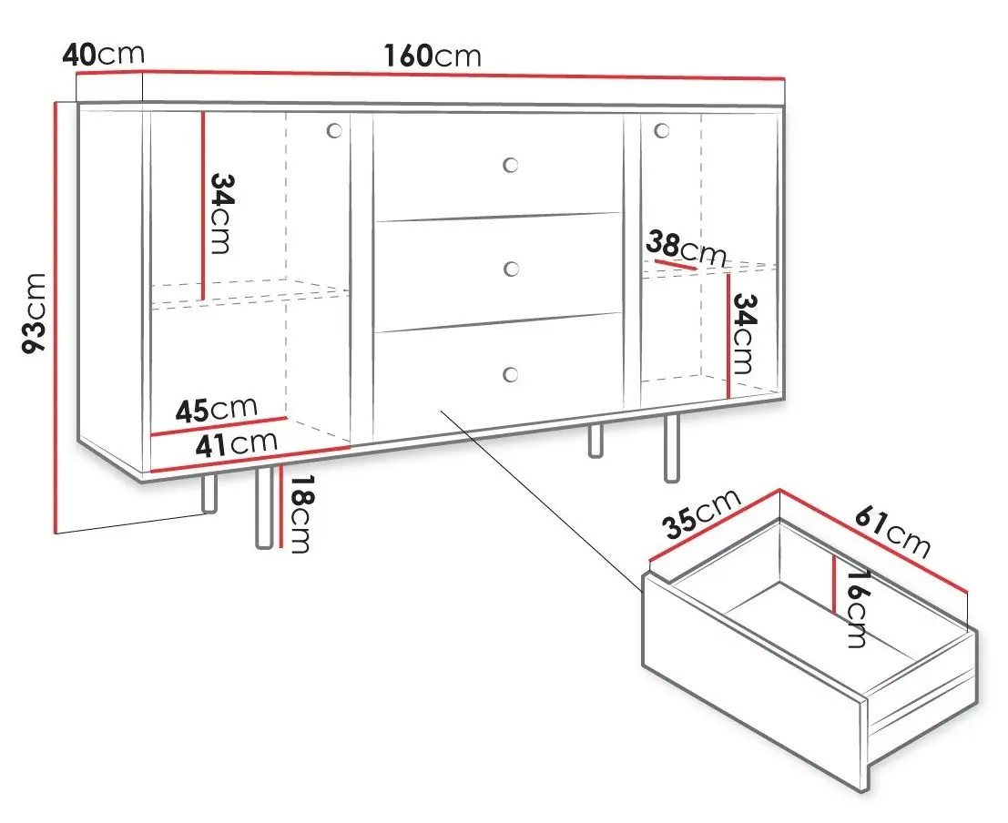 Tumba Mirjan24 Wiastan/Cristal 02 160 (White/White Gloss) - 4