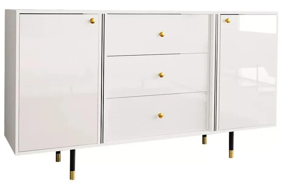 Tumba Mirjan24 Wiastan/Cristal 02 160 (White/White Gloss)