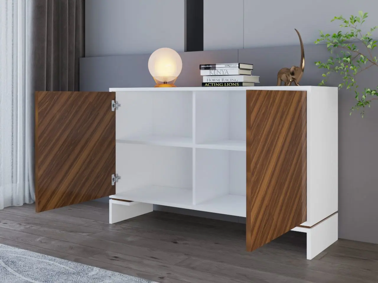 Tumba Mirjan24 Zantico/Tanir (White/Walnut) - 3